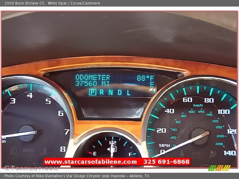 White Opal / Cocoa/Cashmere 2009 Buick Enclave CX