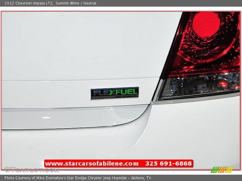 Summit White / Neutral 2012 Chevrolet Impala LTZ