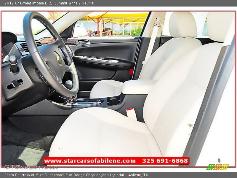 Summit White / Neutral 2012 Chevrolet Impala LTZ