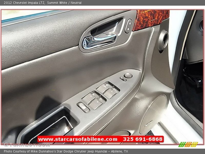 Summit White / Neutral 2012 Chevrolet Impala LTZ