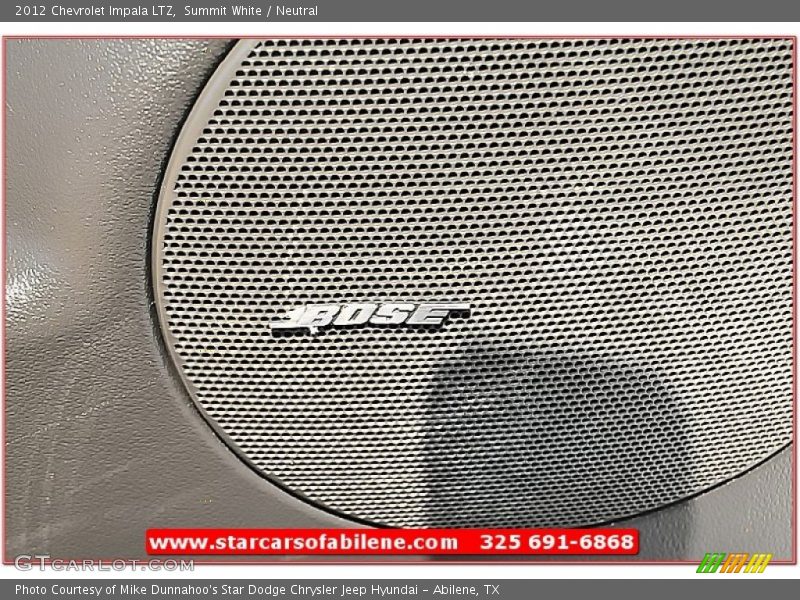 Summit White / Neutral 2012 Chevrolet Impala LTZ