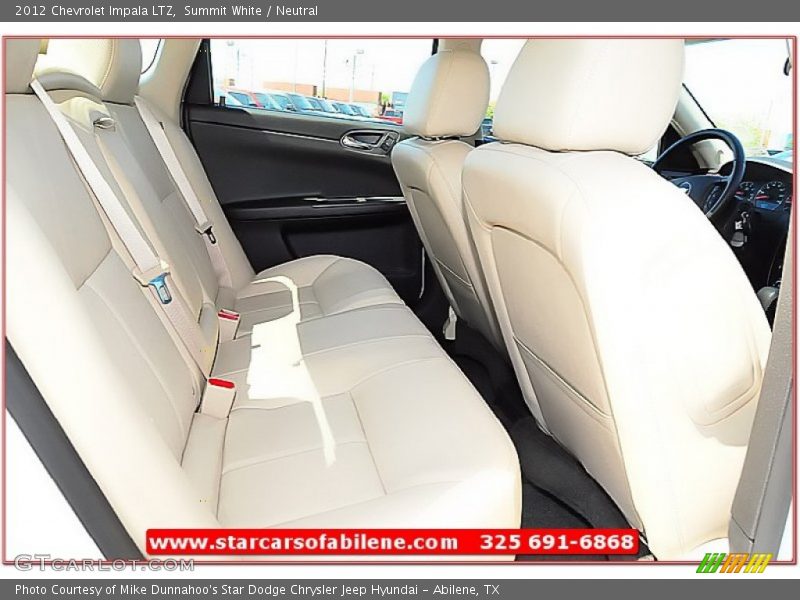 Summit White / Neutral 2012 Chevrolet Impala LTZ