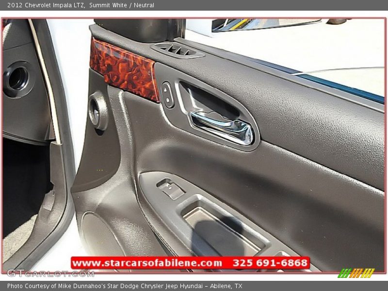 Summit White / Neutral 2012 Chevrolet Impala LTZ