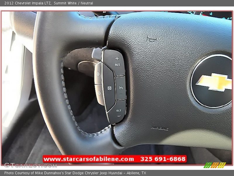 Summit White / Neutral 2012 Chevrolet Impala LTZ