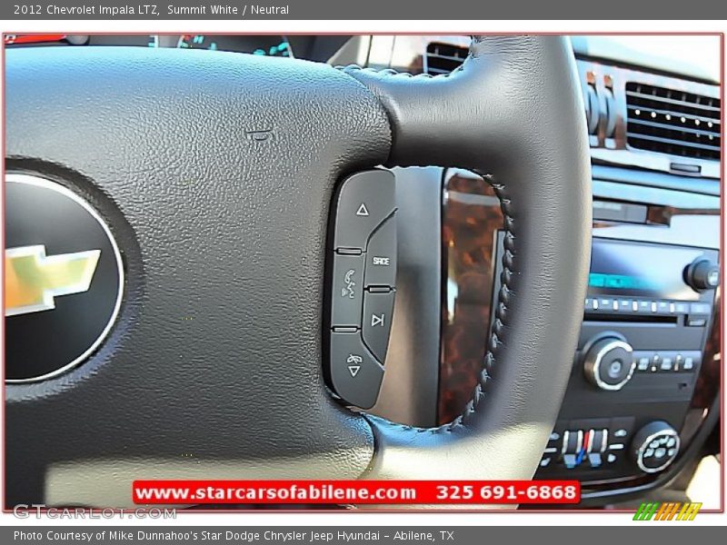 Summit White / Neutral 2012 Chevrolet Impala LTZ