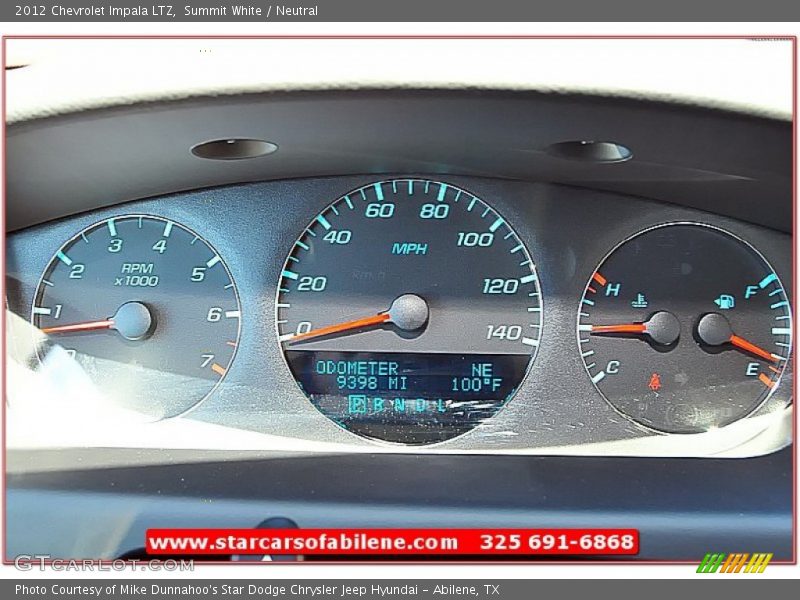 Summit White / Neutral 2012 Chevrolet Impala LTZ