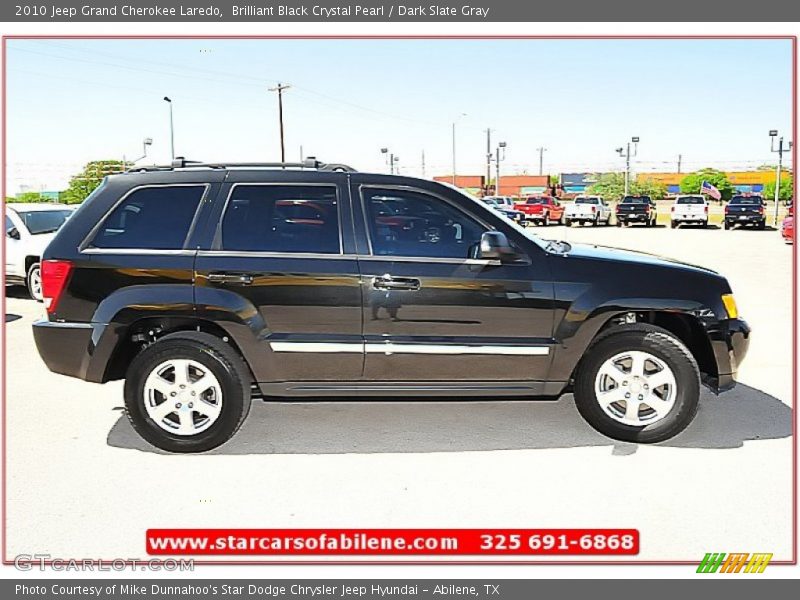 Brilliant Black Crystal Pearl / Dark Slate Gray 2010 Jeep Grand Cherokee Laredo