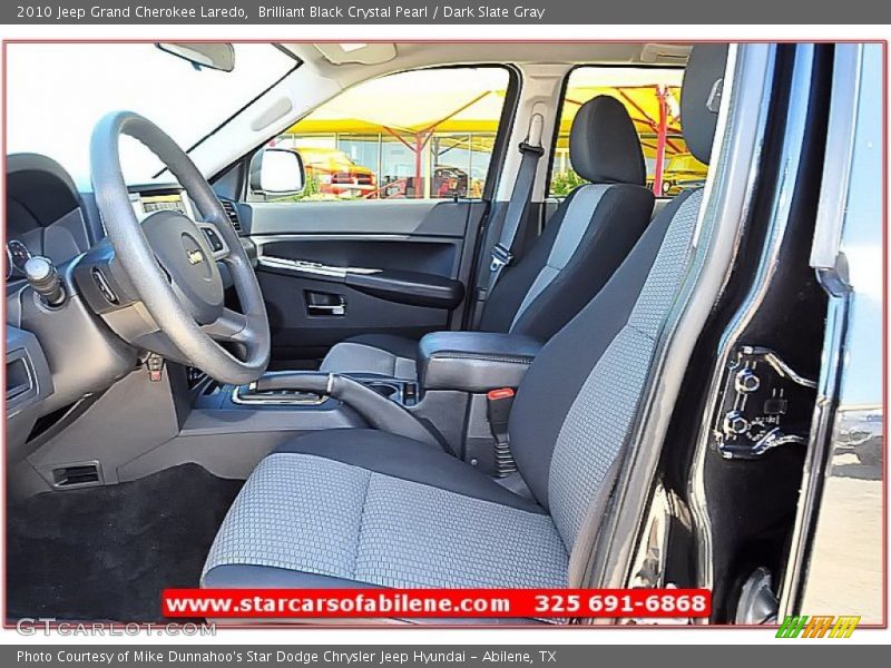 Brilliant Black Crystal Pearl / Dark Slate Gray 2010 Jeep Grand Cherokee Laredo