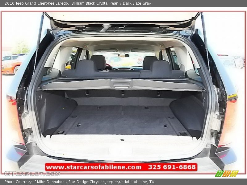 Brilliant Black Crystal Pearl / Dark Slate Gray 2010 Jeep Grand Cherokee Laredo