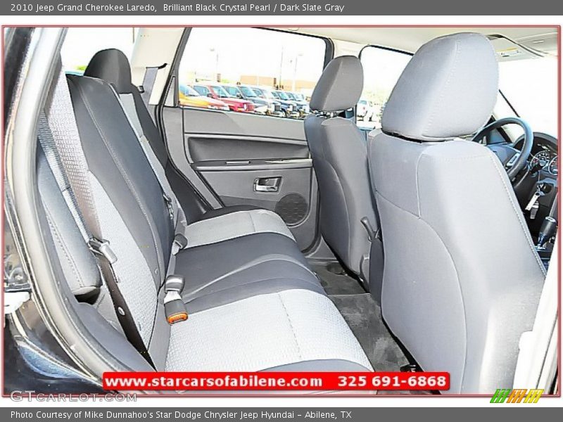 Brilliant Black Crystal Pearl / Dark Slate Gray 2010 Jeep Grand Cherokee Laredo