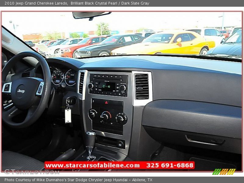 Brilliant Black Crystal Pearl / Dark Slate Gray 2010 Jeep Grand Cherokee Laredo