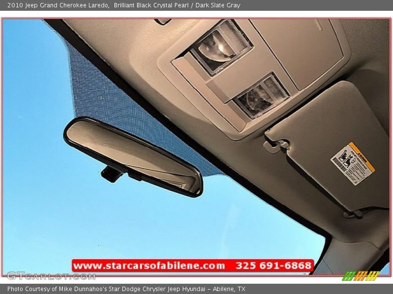 Brilliant Black Crystal Pearl / Dark Slate Gray 2010 Jeep Grand Cherokee Laredo