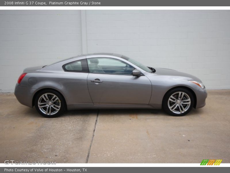 Platinum Graphite Gray / Stone 2008 Infiniti G 37 Coupe