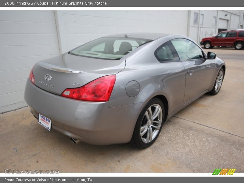 Platinum Graphite Gray / Stone 2008 Infiniti G 37 Coupe