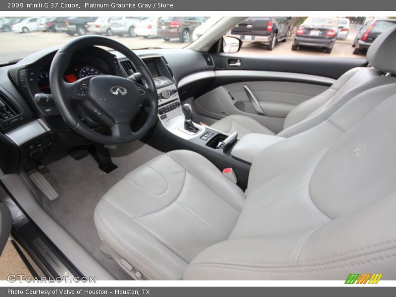 Platinum Graphite Gray / Stone 2008 Infiniti G 37 Coupe