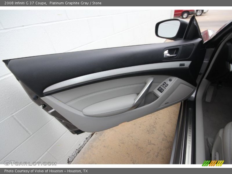 Platinum Graphite Gray / Stone 2008 Infiniti G 37 Coupe