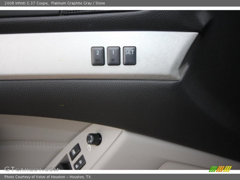 Platinum Graphite Gray / Stone 2008 Infiniti G 37 Coupe