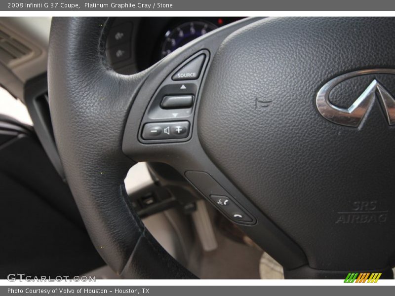 Platinum Graphite Gray / Stone 2008 Infiniti G 37 Coupe
