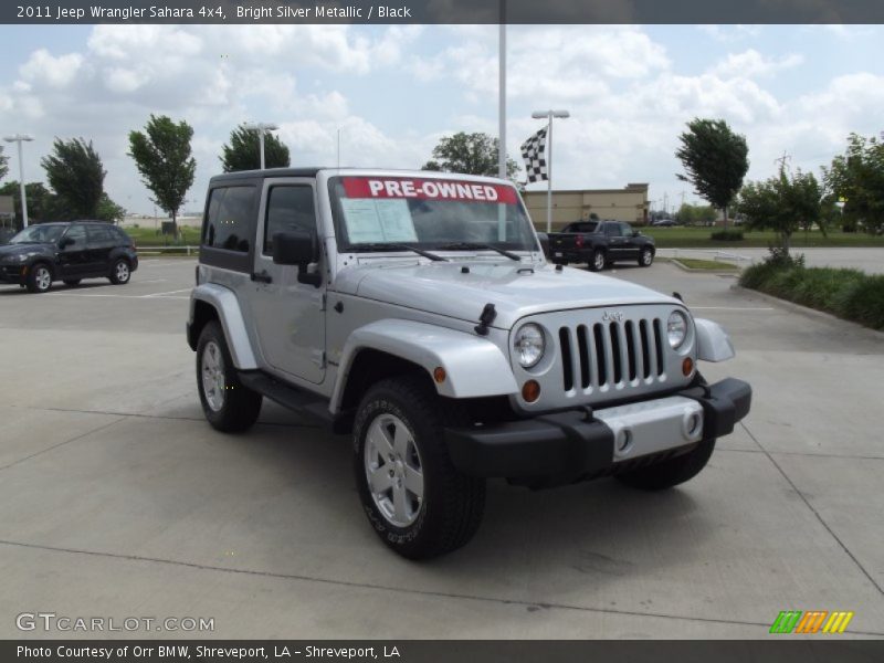 Bright Silver Metallic / Black 2011 Jeep Wrangler Sahara 4x4