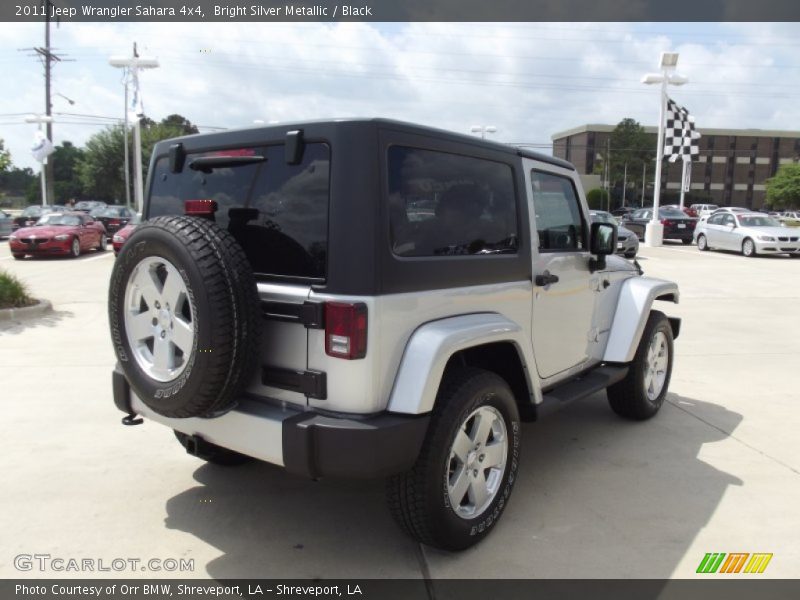 Bright Silver Metallic / Black 2011 Jeep Wrangler Sahara 4x4