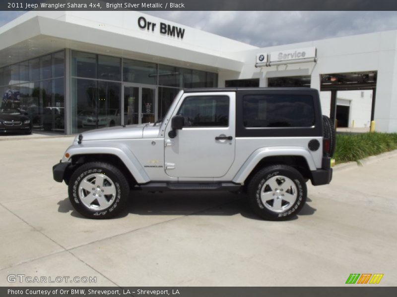 Bright Silver Metallic / Black 2011 Jeep Wrangler Sahara 4x4