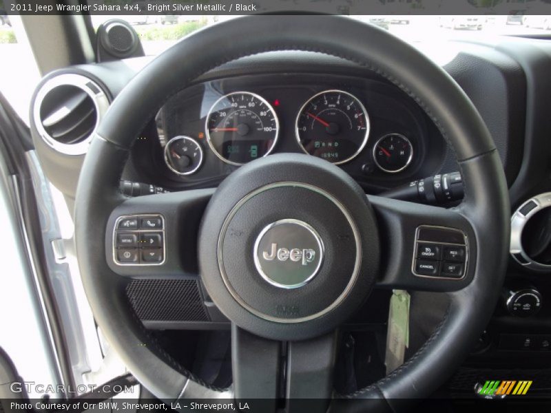 Bright Silver Metallic / Black 2011 Jeep Wrangler Sahara 4x4