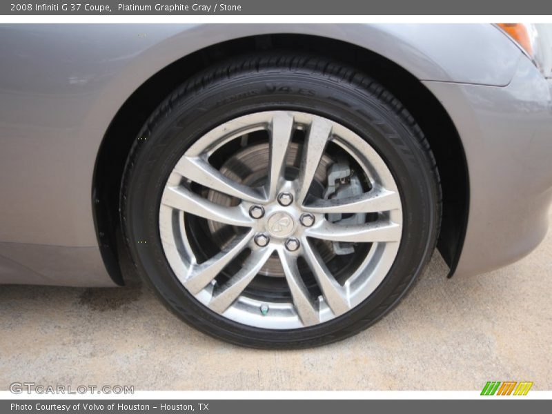 Platinum Graphite Gray / Stone 2008 Infiniti G 37 Coupe