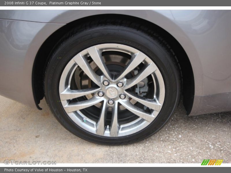 Platinum Graphite Gray / Stone 2008 Infiniti G 37 Coupe