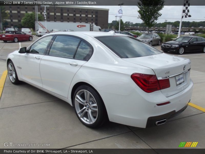 Alpine White / Saddle/Black 2012 BMW 7 Series 750Li Sedan