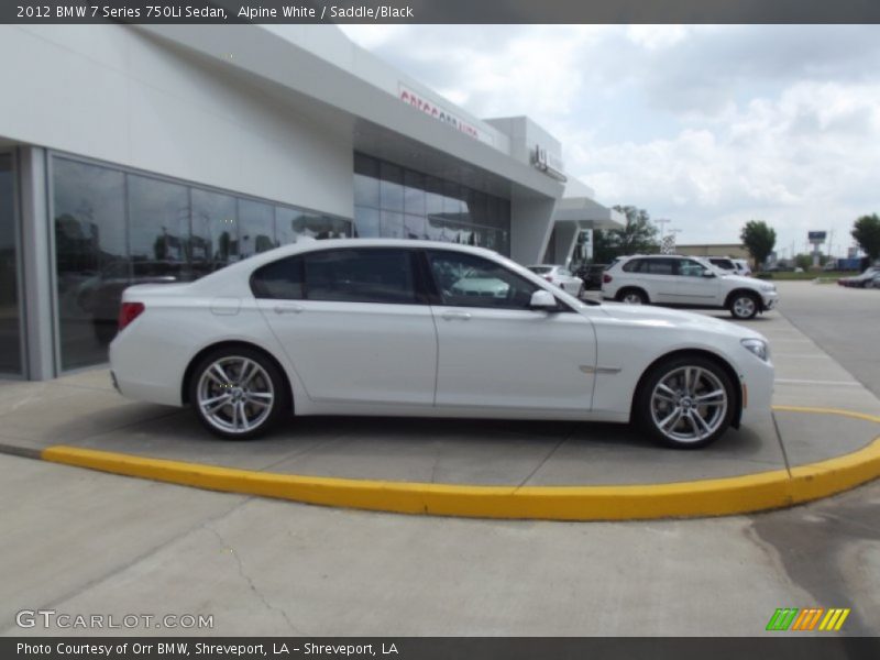 Alpine White / Saddle/Black 2012 BMW 7 Series 750Li Sedan