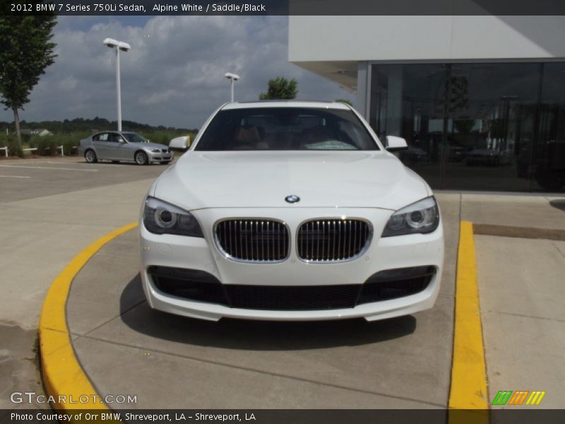 Alpine White / Saddle/Black 2012 BMW 7 Series 750Li Sedan