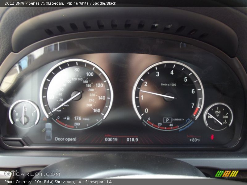  2012 7 Series 750Li Sedan 750Li Sedan Gauges