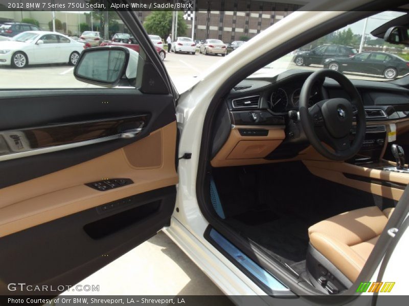 Alpine White / Saddle/Black 2012 BMW 7 Series 750Li Sedan