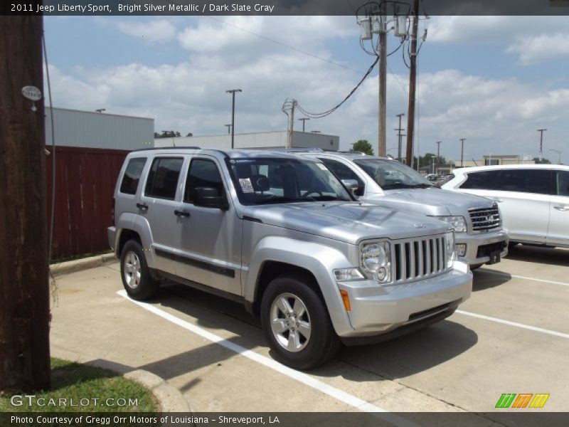 Bright Silver Metallic / Dark Slate Gray 2011 Jeep Liberty Sport