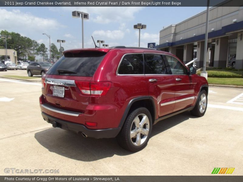 Inferno Red Crystal Pearl / Dark Frost Beige/Light Frost Beige 2011 Jeep Grand Cherokee Overland