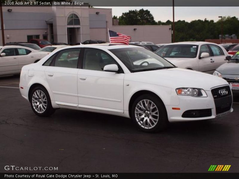 Ibis White / Beige 2008 Audi A4 2.0T Sedan