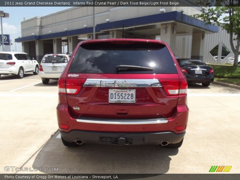 Inferno Red Crystal Pearl / Dark Frost Beige/Light Frost Beige 2011 Jeep Grand Cherokee Overland