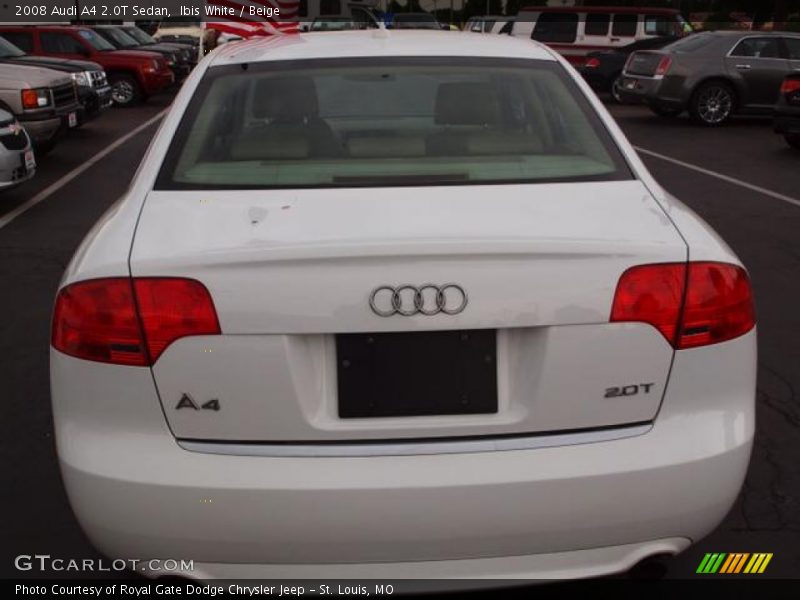 Ibis White / Beige 2008 Audi A4 2.0T Sedan