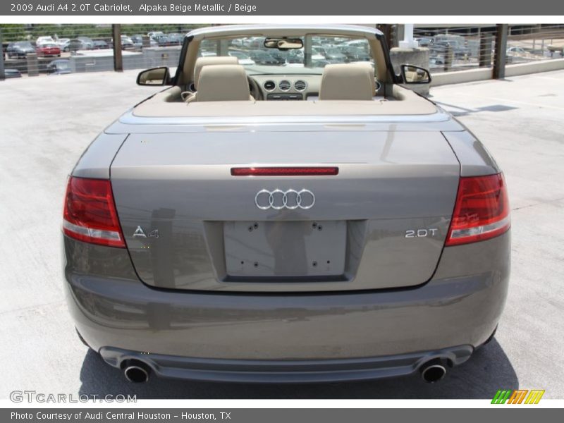 Alpaka Beige Metallic / Beige 2009 Audi A4 2.0T Cabriolet