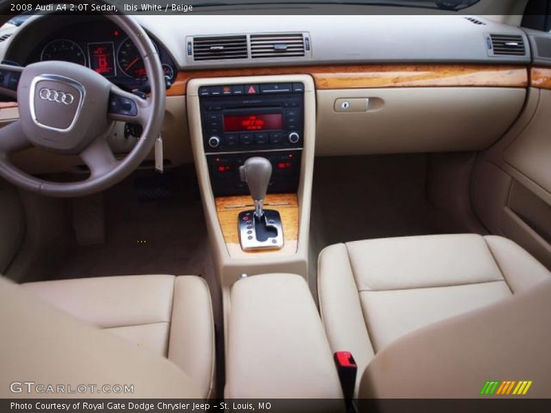 Ibis White / Beige 2008 Audi A4 2.0T Sedan