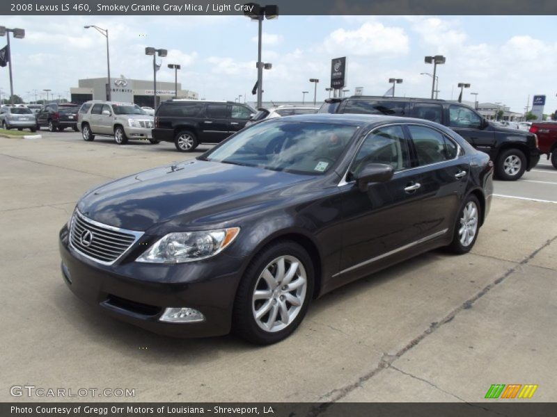 Smokey Granite Gray Mica / Light Gray 2008 Lexus LS 460