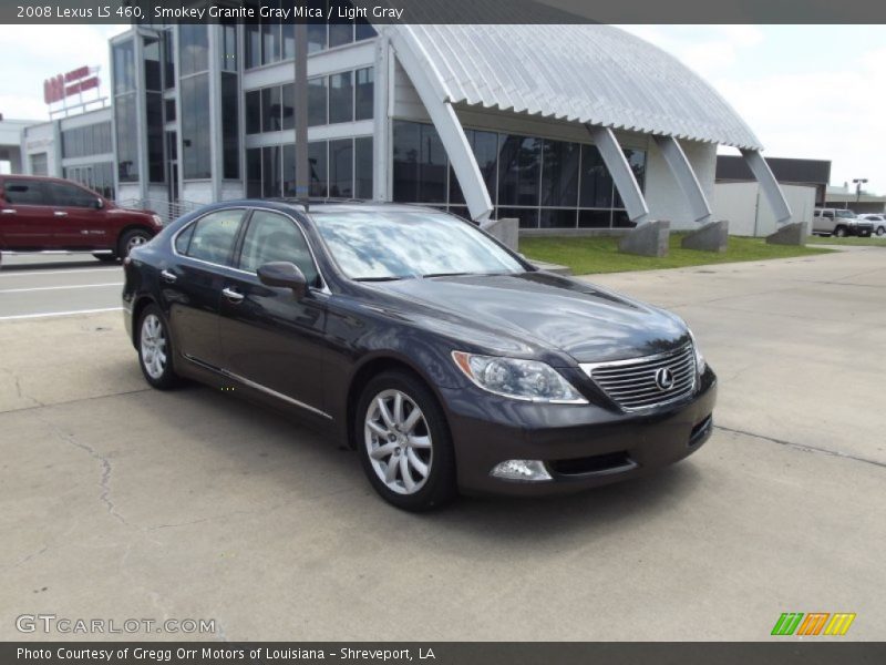 Smokey Granite Gray Mica / Light Gray 2008 Lexus LS 460