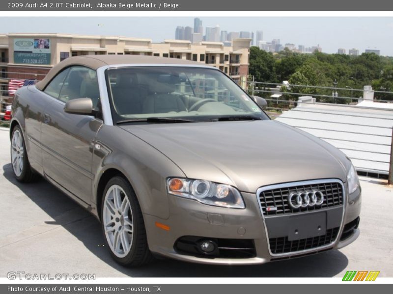 Alpaka Beige Metallic / Beige 2009 Audi A4 2.0T Cabriolet