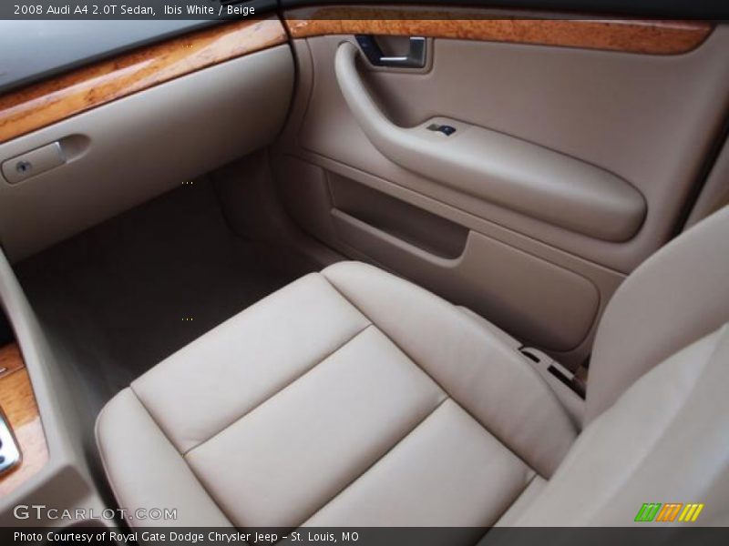 Ibis White / Beige 2008 Audi A4 2.0T Sedan