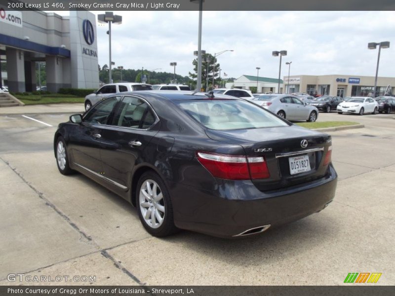 Smokey Granite Gray Mica / Light Gray 2008 Lexus LS 460