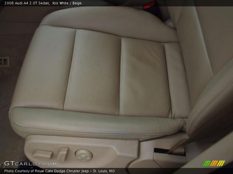 Ibis White / Beige 2008 Audi A4 2.0T Sedan