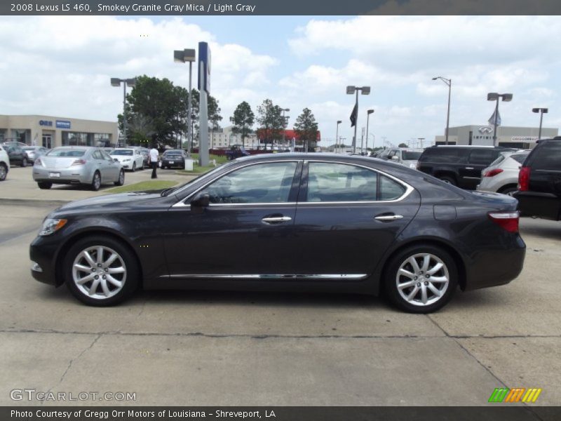 Smokey Granite Gray Mica / Light Gray 2008 Lexus LS 460