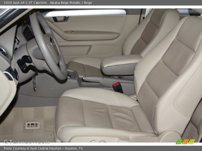 Alpaka Beige Metallic / Beige 2009 Audi A4 2.0T Cabriolet