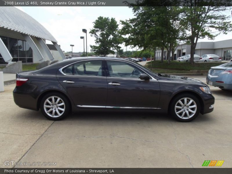 Smokey Granite Gray Mica / Light Gray 2008 Lexus LS 460