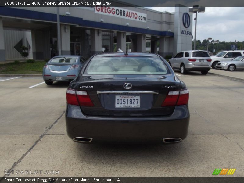 Smokey Granite Gray Mica / Light Gray 2008 Lexus LS 460